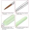 HARFINGTON Detail Paint Brushes 24mm Pointed Tip Nylon Hair Miniature Painting Brush for Watercolor Oil Acrylic Painting(7#), Green view 4