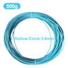 Queenbox 3.8mm 500g Hollow Round PE Rattan Weaving Material, Plastic Knit Wicker Repair Kit for Patio Furniture Chair Basket, 38 view 2
