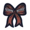 AAVEDGE Football Iron On Patches, Embroidered Jeans Patches, Bow Bowknot Women Sports Applique Girl Emblem Badge Sew On/Iron On Patches for Jeans, Backpacks, Clothes, Clothing, Jackets, & Hats. view 1