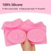 WOOPSOO 2 Pcs Honeycomb Soap Molds Bee Honey Silicone Molds Cake Molds Beehive Chocolate Mold Set for Home Handmade DIY Candle Baking Tray Bars Wax Melts Beeswax Tool (Pink, 2 Shapes) view 3