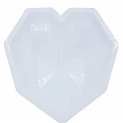 Diamond Heart Shape for Chocolate Cake ice latice Candle Flexible Silicone Mold/Mould(Random Color)