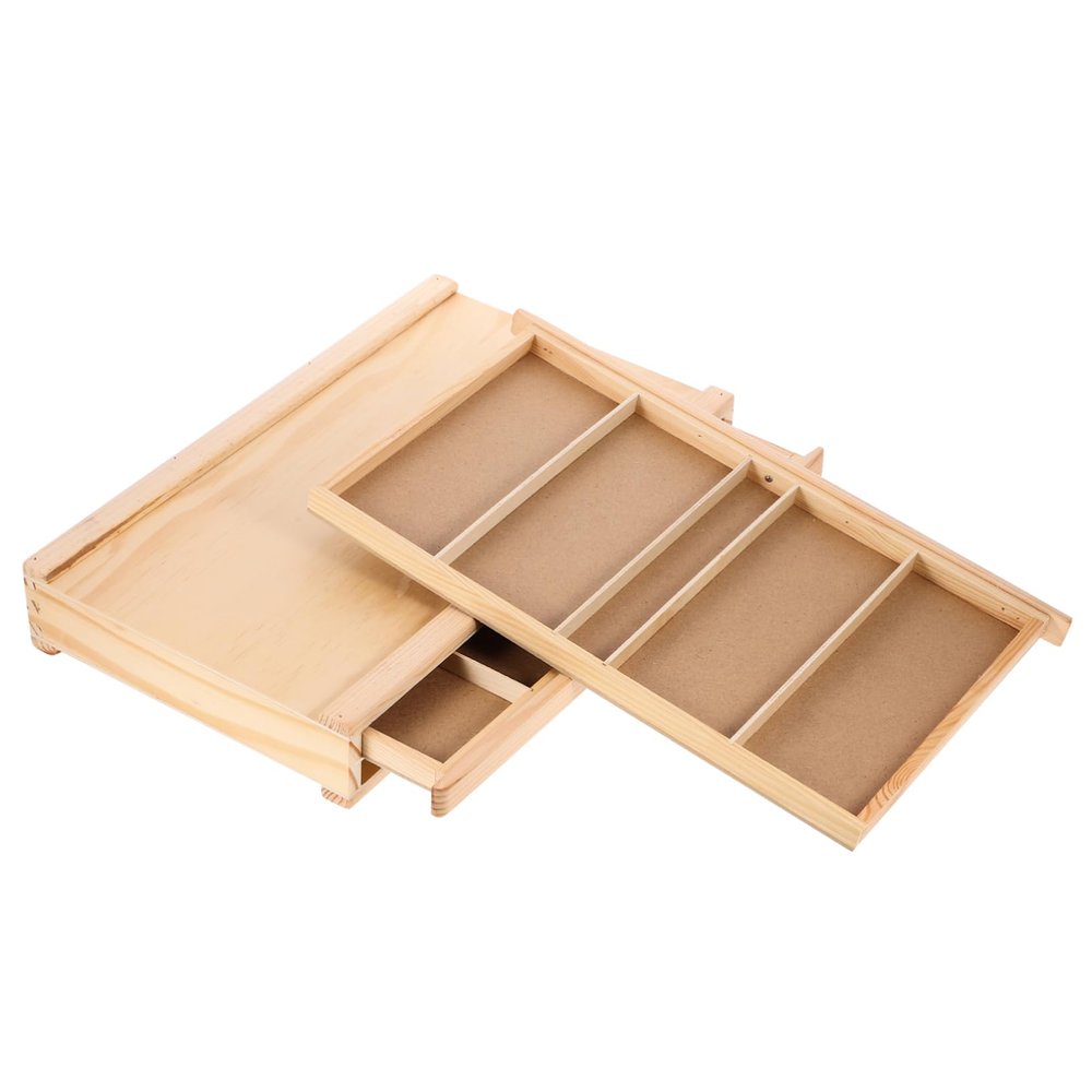 BEBEMOKO Paint Brush Holder Pencil Holder Organizer Pen Organizer Paintbrush Stand Tabletop Pencil Brush Drawer