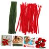 VICASKY 200pcs Twisting Sticks for Craft Projects Flexible Twisted Stems in Red Material for Creative Art and Floral Arrangements view 3
