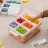 Citylife 17 QT Plastic Storage Box with Building Baseplate Lid and Removable Tray Craft Organizers and Storage Clear Storage Container for Organizing Bead, Tool, Sewing, Yellow-4 Packs view 3