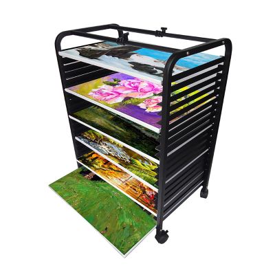 Art Drying Rack, Classroom Art Supplies, Mobile Art Rack, Art Storage Rack, Easy Classroom Prep, Ideal for Paintings, Canvas Boards, Panel, Frame, Drawing Board, Printed Matter, Organize & Transport A