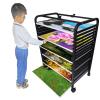 Art Drying Rack, Classroom Art Supplies, Mobile Art Rack, Art Storage Rack, Easy Classroom Prep, Ideal for Paintings, Canvas Boards, Panel, Frame, Drawing Board, Printed Matter, Organize & Transport A view 2
