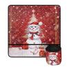 Eheartsgir Christmas Snowmen Portable Sewing Machine Pad for Table with Pockets to Keep Sewing Accessories Waterproof Durable Premium Fabric Overlocker Serger Scrap Trim Catcher and Pad view 1