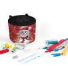 Eheartsgir Christmas Snowmen Portable Sewing Machine Pad for Table with Pockets to Keep Sewing Accessories Waterproof Durable Premium Fabric Overlocker Serger Scrap Trim Catcher and Pad view 3