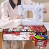 Eheartsgir Christmas Snowmen Portable Sewing Machine Pad for Table with Pockets to Keep Sewing Accessories Waterproof Durable Premium Fabric Overlocker Serger Scrap Trim Catcher and Pad view 4