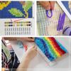 DIY Latch Hook Kits Tiger Animal Latch Hook Cushion Kits Tiger Head Latch Hook Cushion Kit, DIY Pillow Cover Making Craft Printed Canvas for Beginners Embroidery Crafting Pillow 43x43cm view 3