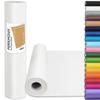 PerkHomy Craft Paper Roll 17.5" x 1,200" (100') White Kraft Easel Paper for Kids Gift Wrapping Bulletin Board Art Bouquet Flower Packing Moving Shipping Floor Covering Table (White, 17.5" x 100') view 1