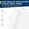 PerkHomy Craft Paper Roll 17.5" x 1,200" (100') White Kraft Easel Paper for Kids Gift Wrapping Bulletin Board Art Bouquet Flower Packing Moving Shipping Floor Covering Table (White, 17.5" x 100') view 2