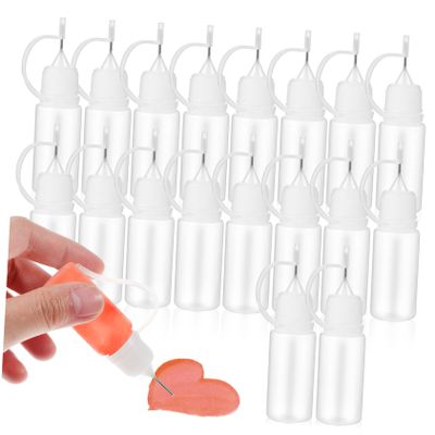 OUNONA 60pcs Tattoo Squeeze Bottle Needle Tip Applicator Drip Pe Material for Gluing Crafting Glue Bottles