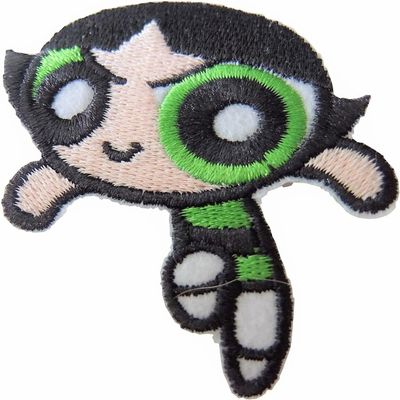Cute Hero Girls Buttercup Iron-on or Sew-on Applique Patch- 1"x2"