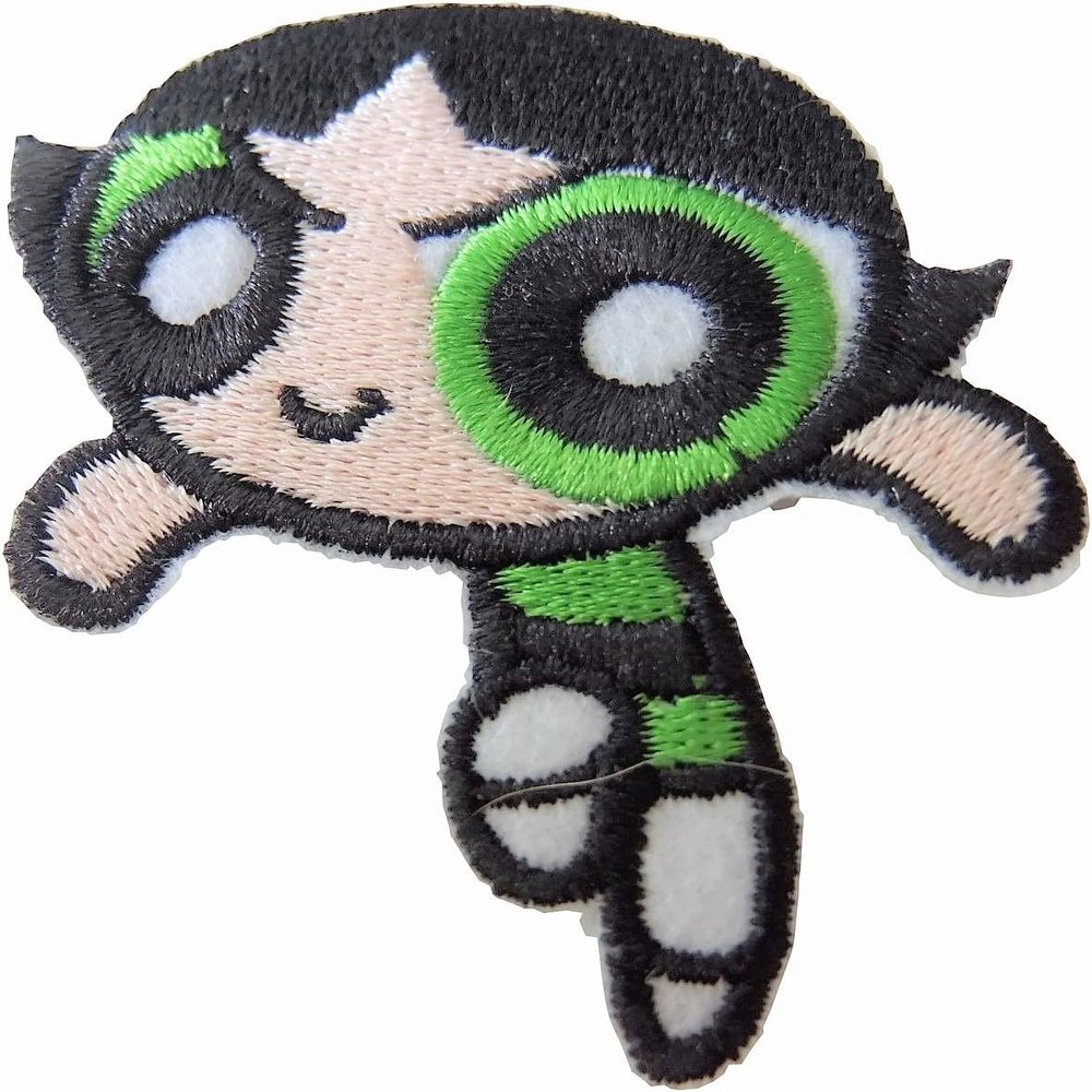 Cute Hero Girls Buttercup Iron-on or Sew-on Applique Patch- 1"x2"