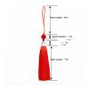 2/5Pcs Tassels Handmade Soft Silk Tassels Craft Tassels with Loops DIY Craft Jewelry Making Accessories(LightPink,2pcs) view 3
