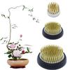 Stainless Floral Frogs Kenzan, Round Metal Flower Frog Vase Arranger Pin Holder for Ikebana, DIY Flower Craft Arrangements, Set of 3 (Gold) view 1