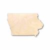 Unfinished Wood Iowa Shape State Craft up to 46" DIY 42" / 1/2" view 1