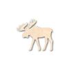 Unfinished Wood Moose Shape Animal Craft up to 46" DIY 10" / 1/4" view 1