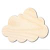 Unfinished Wood Cloud Silhouette Craft up to 46" DIY 16" / 1/2" view 1