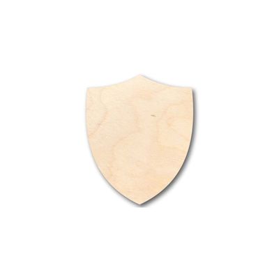 Unfinished Wood Shield Shape Soldier Knight Craft up to 46" DIY 10" / 1/4"