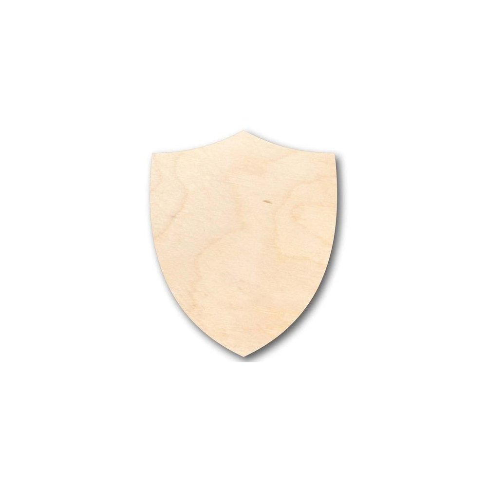 Unfinished Wood Shield Shape Soldier Knight Craft up to 46" DIY 10" / 1/4"