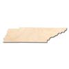 Unfinished Wood Tennessee Shape State Craft up to 46" DIY 10" / 1/4" view 1