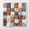 10-Pcs Fat Quarters Fabric Bundles of 100% Soft Cotton, 18" x 22" - Moody Blooms Floral Fabric Squares for Patchwork, Quilts, Pillow Covers & More - DIY Handmade Crafts & Home Dcor view 4