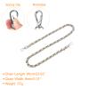 UXCell Leather Iron Flat Chain Strap - 24" Handbag Chain for Shoulder Bags (Gold + Silver) view 2