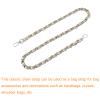 UXCell Leather Iron Flat Chain Strap - 24" Handbag Chain for Shoulder Bags (Gold + Silver) view 3
