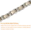 UXCell Leather Iron Flat Chain Strap - 24" Handbag Chain for Shoulder Bags (Gold + Silver) view 4