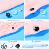 MUCUNNIA 60pcs 30mm 3D Glitter Safety Eyes for Crocheting with Washers Safety Eyes for Amigurumi Tie Dye Laser Crochet Safety Eyes for Crochet Animals Crafts Easter Decor Crochet Accessories view 3