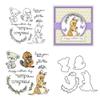 Happy Mother's Day Kangaroo Koala Clear Stamps and Die Cuts Sets for Handmade Card Making Metal Cutting Dies Stencils Scrapbook Kit Embossing Supplies 2024-2025 Seals Template view 1