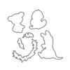 Happy Mother's Day Kangaroo Koala Clear Stamps and Die Cuts Sets for Handmade Card Making Metal Cutting Dies Stencils Scrapbook Kit Embossing Supplies 2024-2025 Seals Template view 3