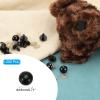 PATIKIL 18mm Safety Eyes, 200 Pcs Plastic Craft Eyes with Washers Safety Eyes for Stuffed Animals Crochet Toys Dolls DIY Craft Making, Black view 2