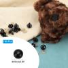 PATIKIL 16mm Safety Eyes, 80 Pcs Plastic Craft Eyes with Washers Safety Eyes for Stuffed Animals Crochet Toys Dolls DIY Craft Making, Black view 2