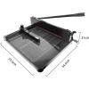 Hlixzoy A3 Thick Sheet Paper Cutter with Grid Lines and Non-Slip Base, Heavy Duty Guillotine Paper Cutter, Cutting Paper Thickness 0.1-40Mm, Stacking Cutter Capacity 400 Sheets view 2