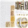 LEOBRO Pearl Beads for Bracelets, White Beads for Jewelry Making, Friendship Bracelet Kit, Crafts & DIY Jewelry Bracelet Making Kit view 1
