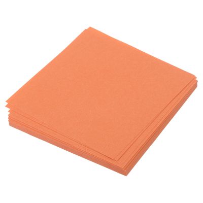 MECCANIXITY 50 Sheet Origami Paper Double Sided Dark Orange 2x2 Inch Square Sheet for Art Craft Project, Beginners, Gifts Decor