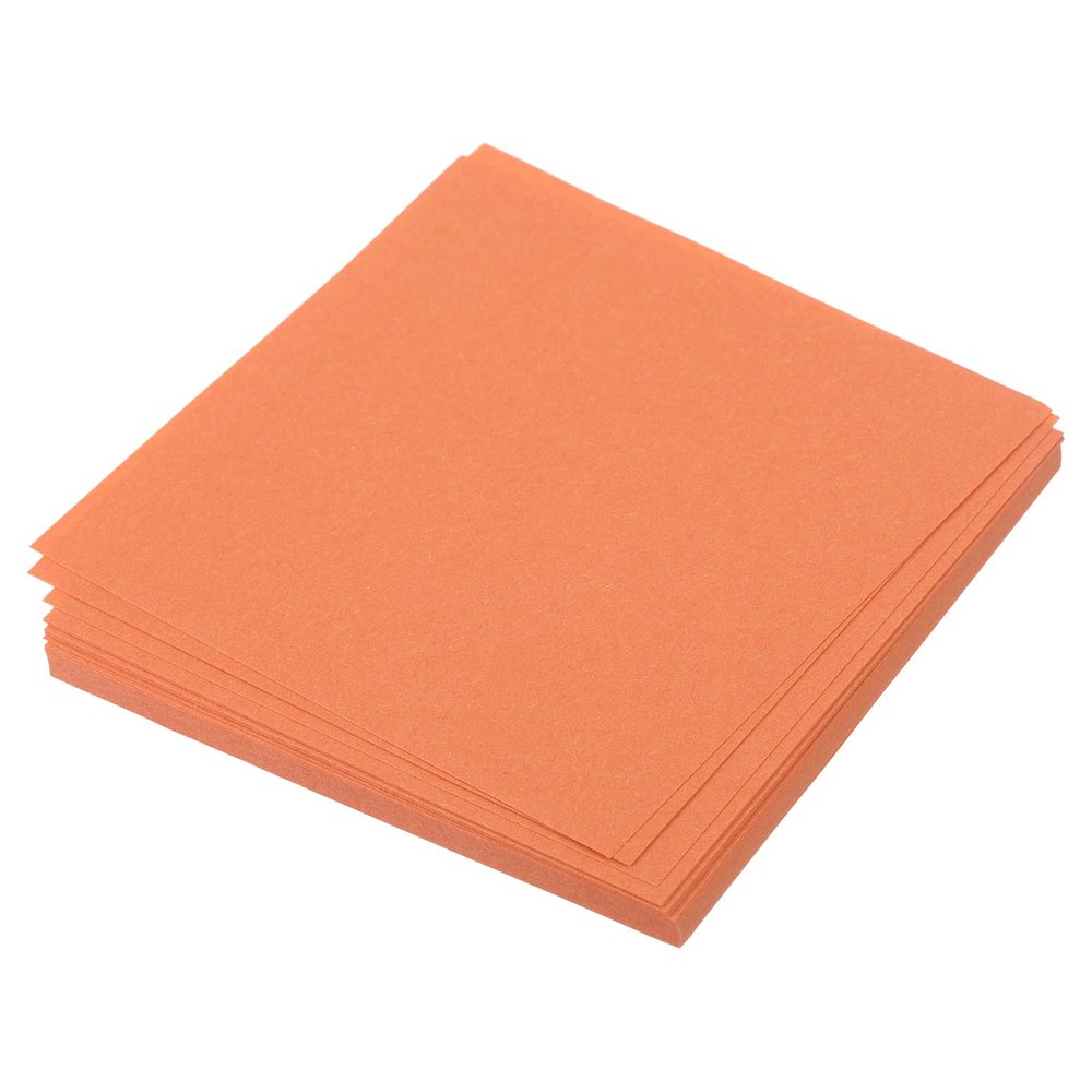 MECCANIXITY 50 Sheet Origami Paper Double Sided Dark Orange 2x2 Inch Square Sheet for Art Craft Project, Beginners, Gifts Decor