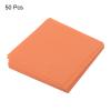 MECCANIXITY 50 Sheet Origami Paper Double Sided Dark Orange 2x2 Inch Square Sheet for Art Craft Project, Beginners, Gifts Decor view 3