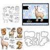 Animal Lion Horse Clear Stamps and Die Cuts Sets for Handmade Card Making Metal Cutting Dies Stencils Scrapbook Kit Embossing Supplies 2024-2025 Seals Template view 1