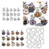 Halloween Ghost Pumpkin Cup Clear Stamps and Die Cuts Sets for Handmade Card Making Metal Cutting Dies Stencils Scrapbook Kit Embossing Supplies 2024-2025 Seals Template view 1