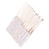 Crochet Needles Set, Aluminium 12 Sizes Elegant Ergonomic Plastic Blue Flower Stamped Handle Crochet Hooks Knitting Needles Kit for DIY Hand Knitting Beginners Crochet Hook Lovers view 3