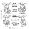Christmas Hippopotamus Deer Antlers Clear Stamps and Die Cuts Sets for Handmade Card Making Metal Cutting Dies Stencils Scrapbook Kit Embossing Supplies 2024-2025 Seals Template view 2