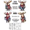 Christmas Hippopotamus Deer Antlers Clear Stamps and Die Cuts Sets for Handmade Card Making Metal Cutting Dies Stencils Scrapbook Kit Embossing Supplies 2024-2025 Seals Template view 4