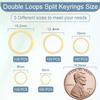 100pcs 8mm Tiny Split Ring for Jewelry Making, Double Loops Round Split Jump Rings Necklaces Bracelets Earrings Metal Mini Key Rings DIY Craft view 3