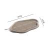 eexbz Tray Light Luxury Wavy Dining Table Leather Tray Living Room Coffee Table Ornaments Desktop Aromatherapy Jewelry Tea Set Storage Tray Serving Trays(A,Medium) view 2