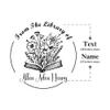 OFCCUSTOM Book Embosser Custom Stamp with Your Name or Design Personalized Library Embosser Stamp Customized Books Business Cards Paper Documents Notebooks etc. (21) view 2