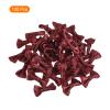 MECCANIXITY 100pcs Wine Red Bow Ties 1.2" x 0.6" Mini Bowknot for Crafting Little Satin Bows Bulk for DIY Sewing Scrapbooking Wedding Gift Present Home Decoration view 3